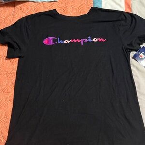 Champion Black Athletic Tee